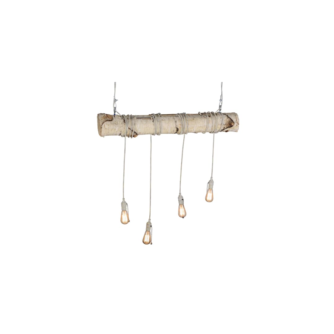 Hounds Tooth 4 Light 8" Wide Abstract Linear Pendant