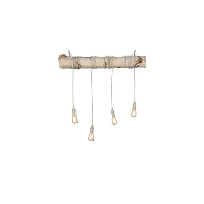 Hounds Tooth 4 Light 8" Wide Abstract Linear Pendant
