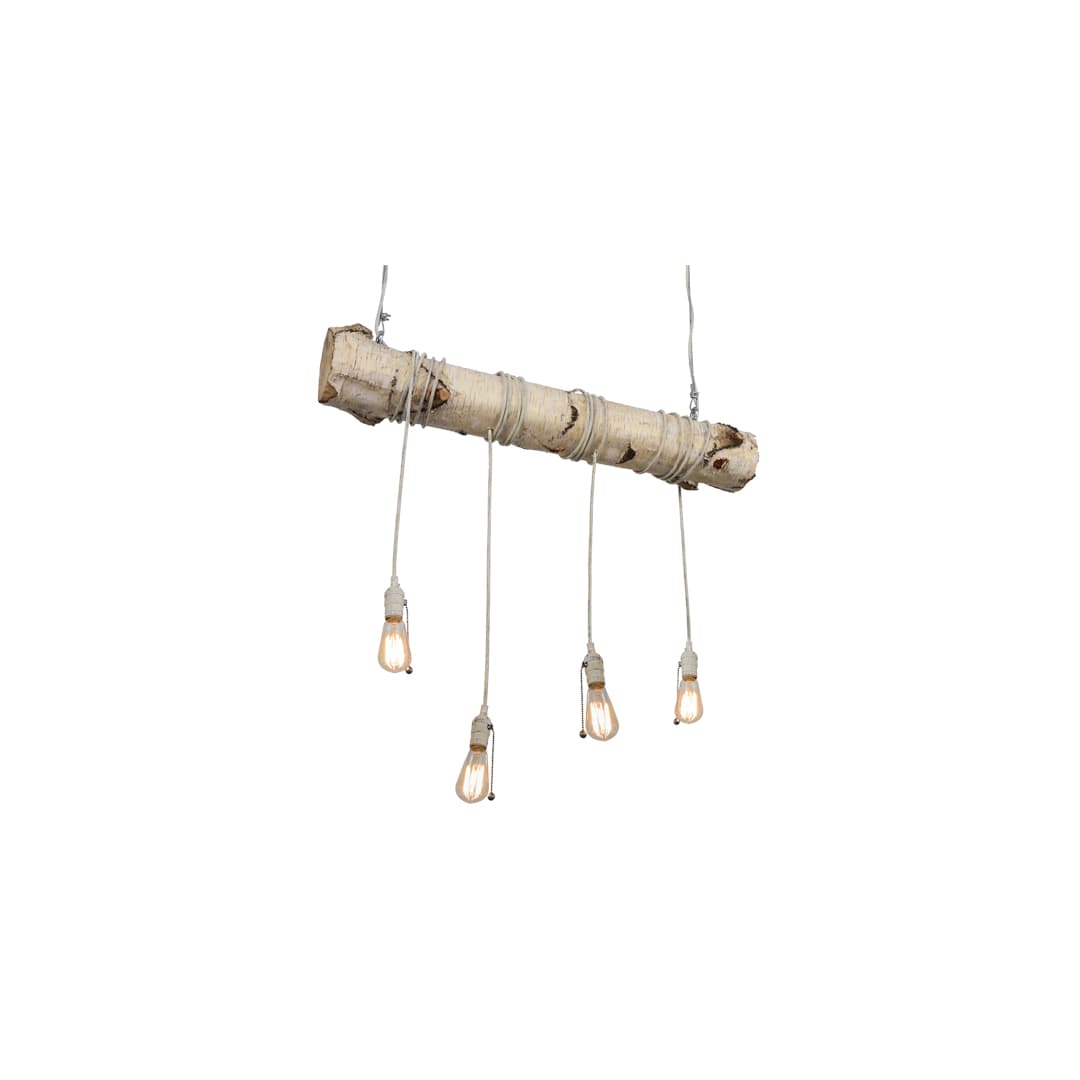 Hounds Tooth 4 Light 8" Wide Abstract Linear Pendant