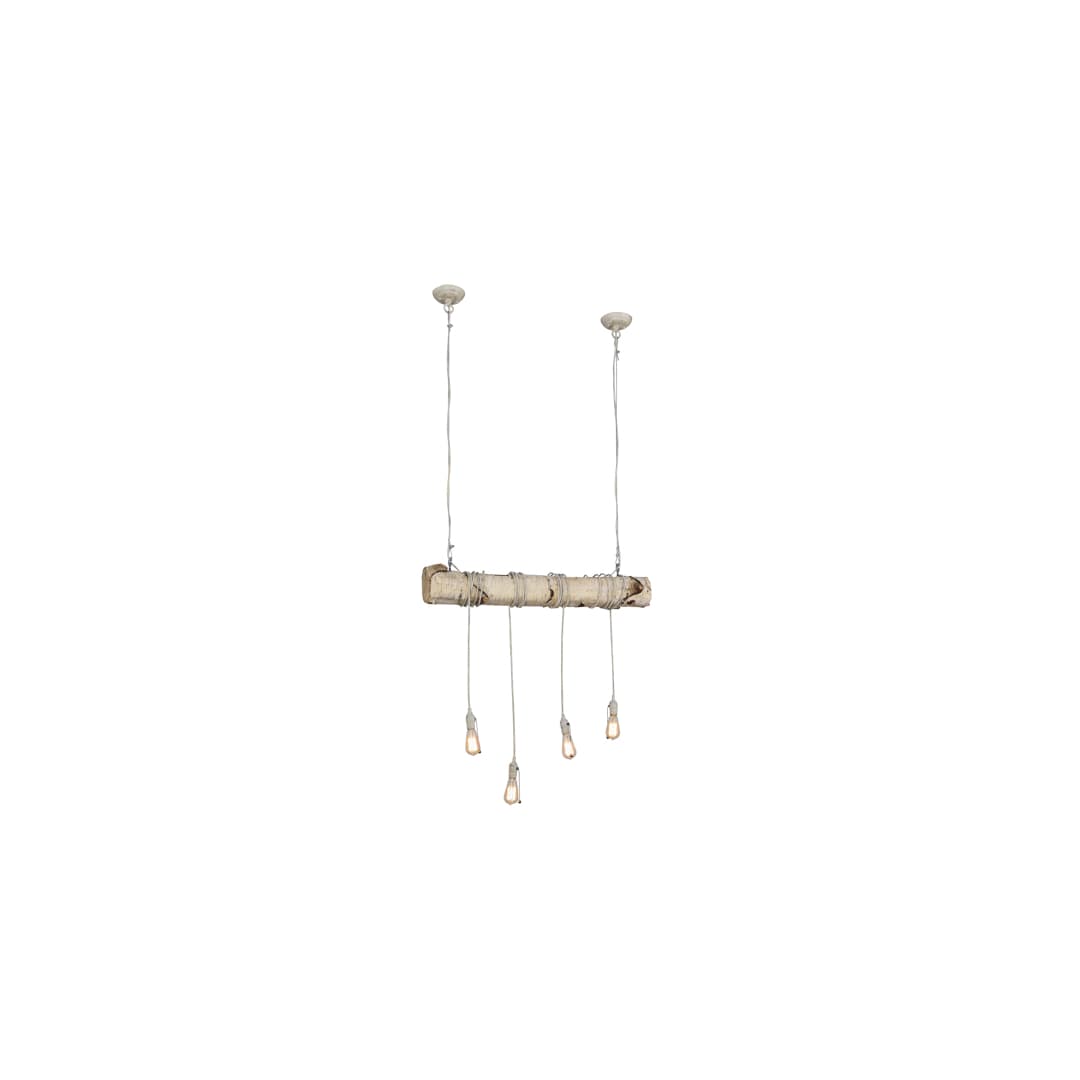 Hounds Tooth 4 Light 8" Wide Abstract Linear Pendant