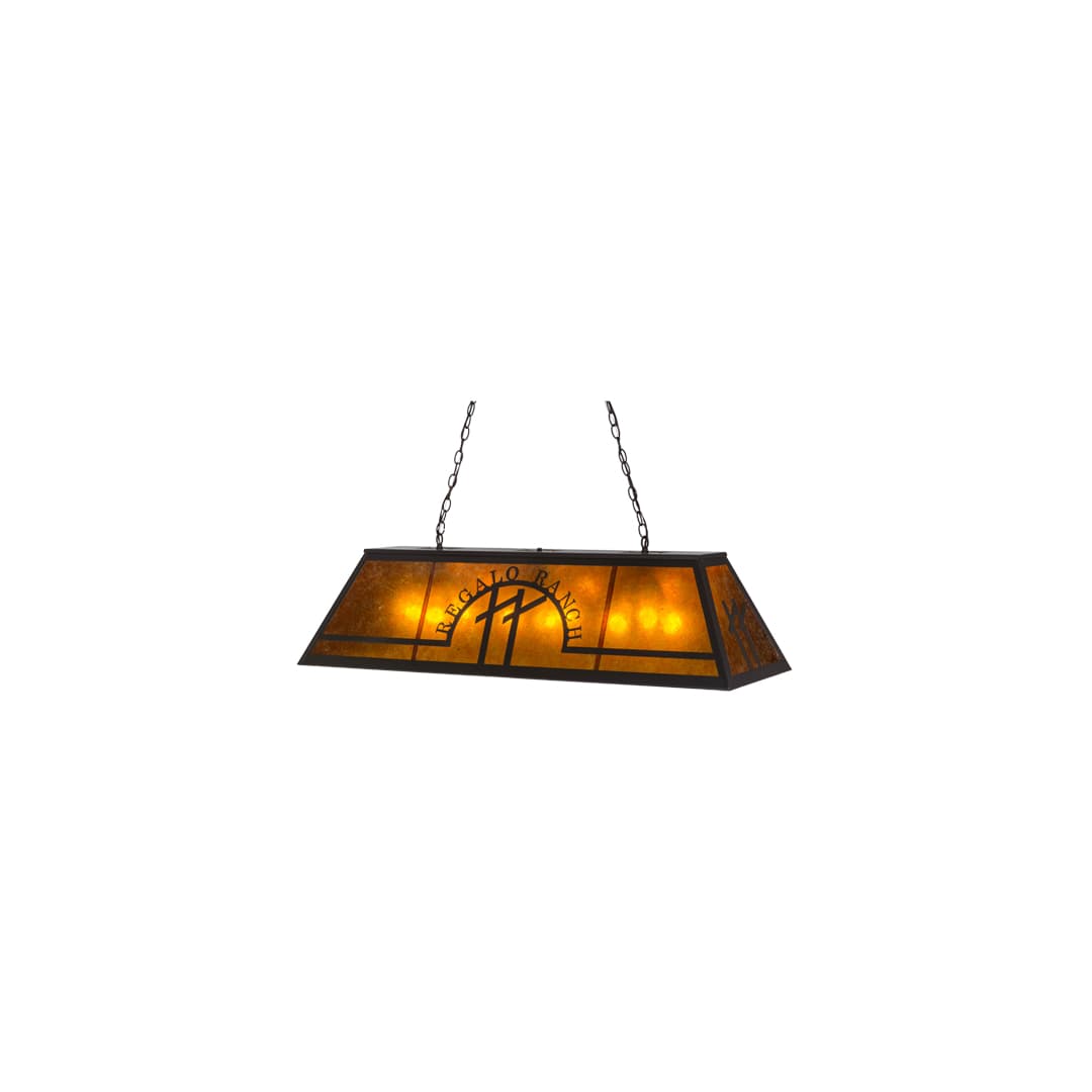 Personalized 9 Light 18" Wide Linear Pendant