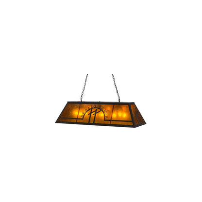 Personalized 9 Light 18" Wide Linear Pendant