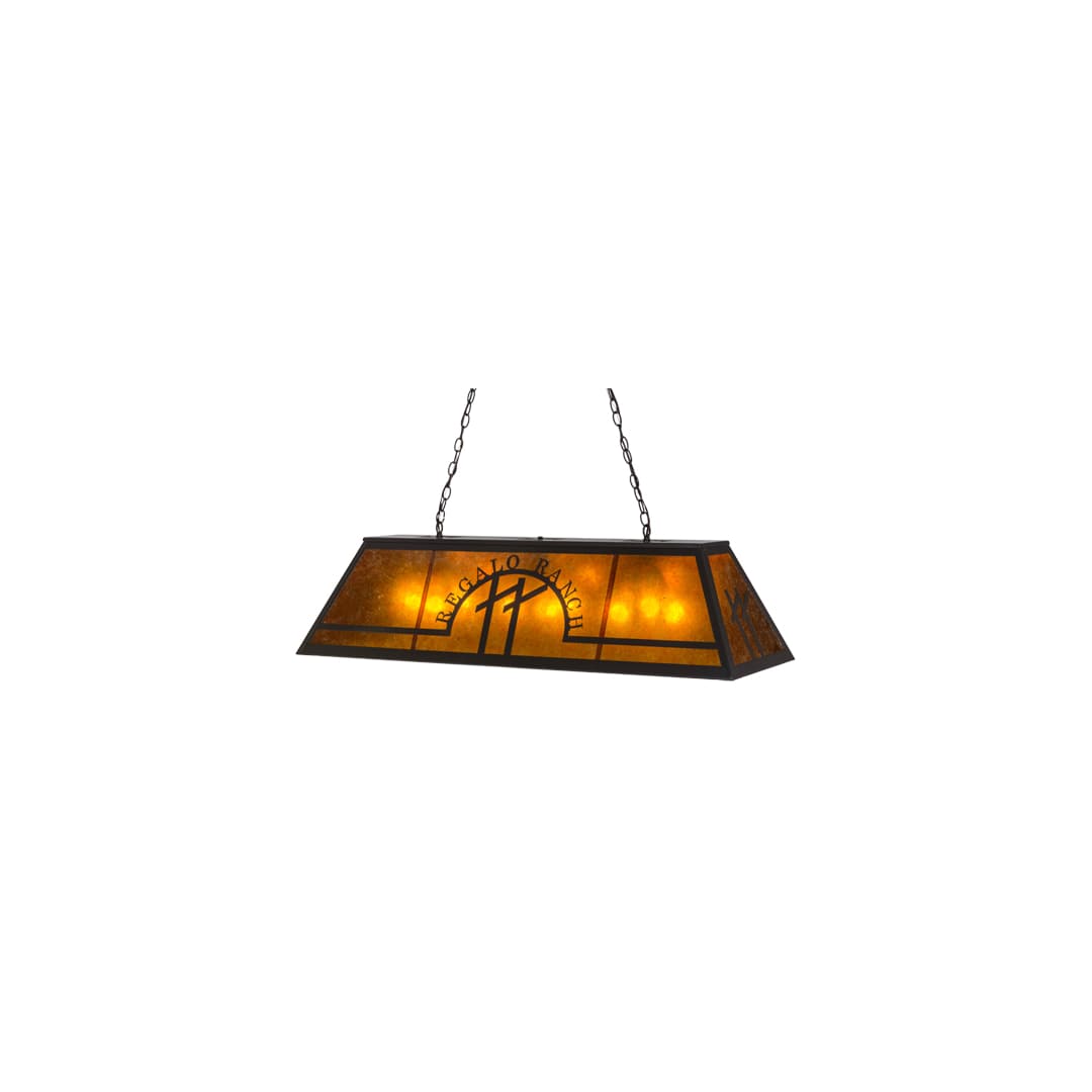 Personalized 9 Light 18" Wide Linear Pendant