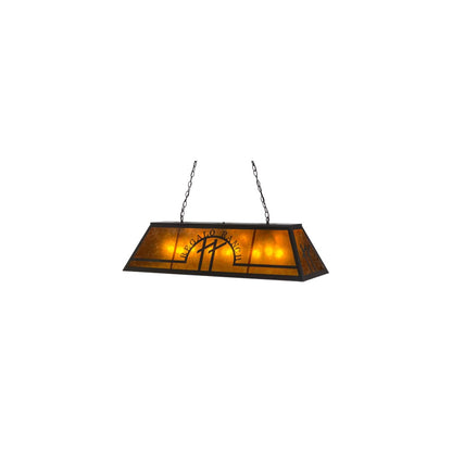 Personalized 9 Light 18" Wide Linear Pendant