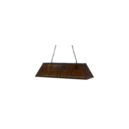 Personalized 9 Light 18" Wide Linear Pendant