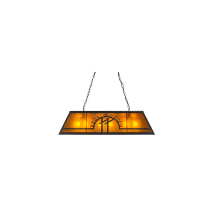 Personalized 9 Light 18" Wide Linear Pendant