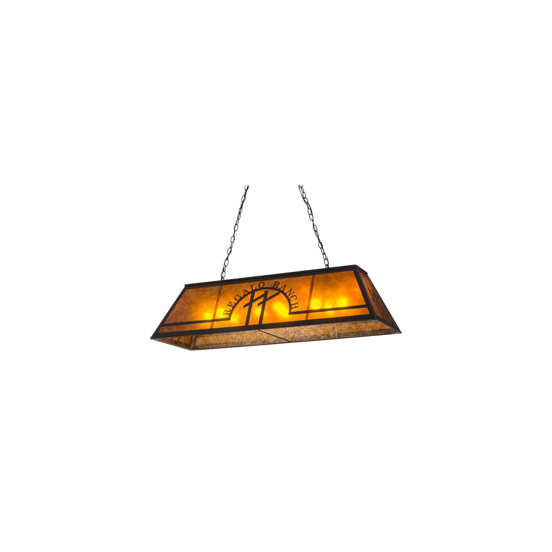 Personalized 9 Light 18" Wide Linear Pendant