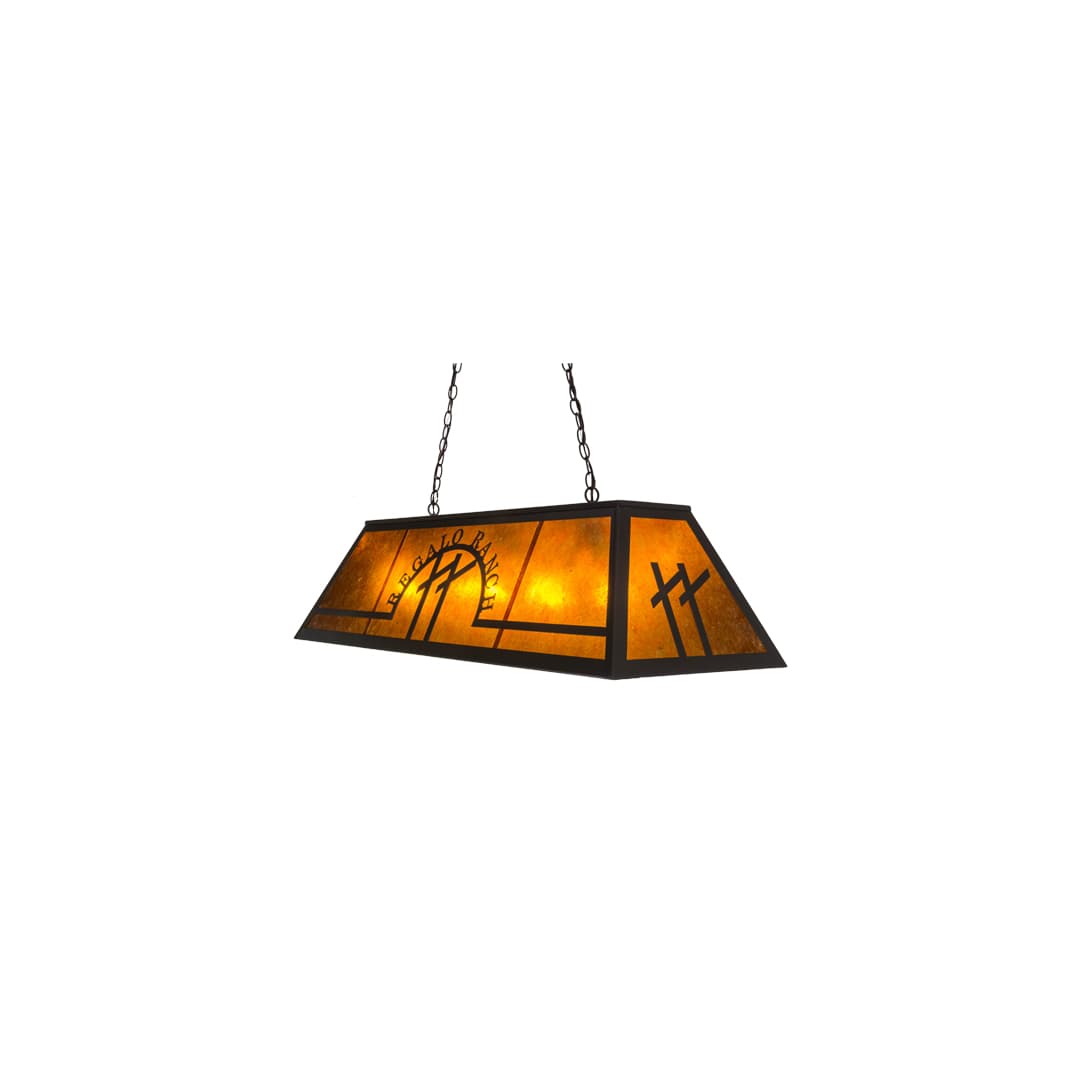 Personalized 9 Light 18" Wide Linear Pendant