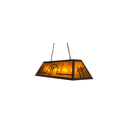 Personalized 9 Light 18" Wide Linear Pendant