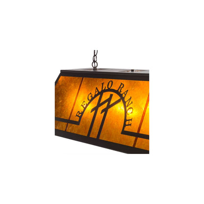 Personalized 9 Light 18" Wide Linear Pendant