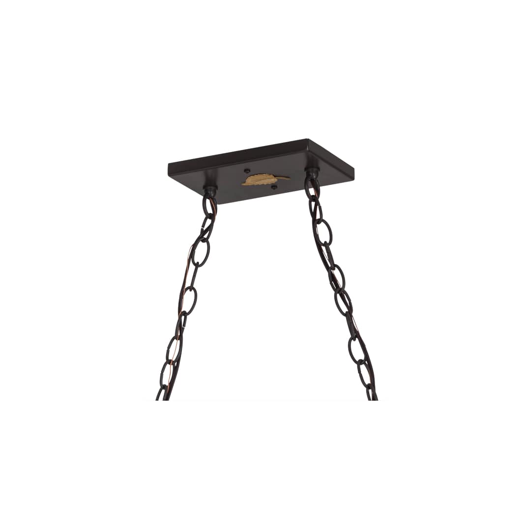 Personalized 9 Light 18" Wide Linear Pendant