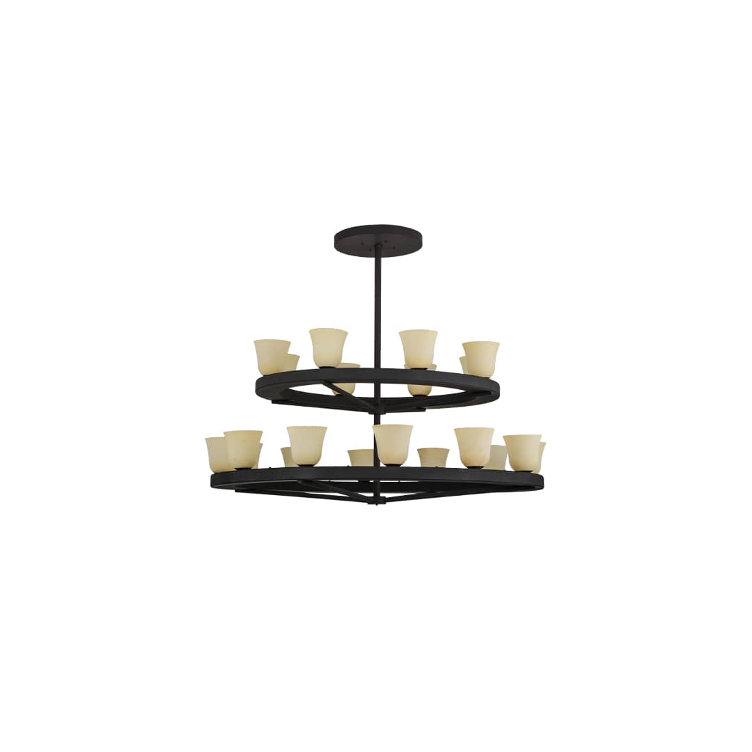 Loxley Piedmont 20 Light 72" Wide Ring Chandelier
