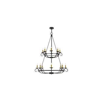 Estrella 16 Light 45" Wide Taper Candle Style Chandelier