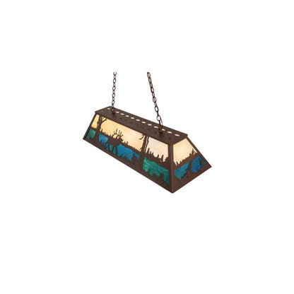 Elk at Lake 9 Light 17" Wide Linear Pendant