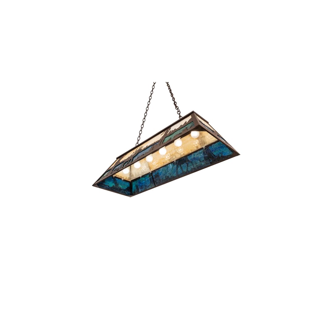 Elk at Lake 9 Light 17" Wide Linear Pendant