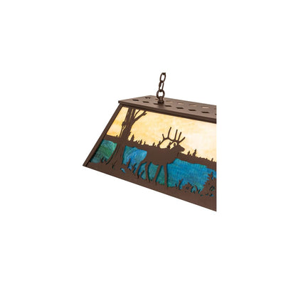 Elk at Lake 9 Light 17" Wide Linear Pendant