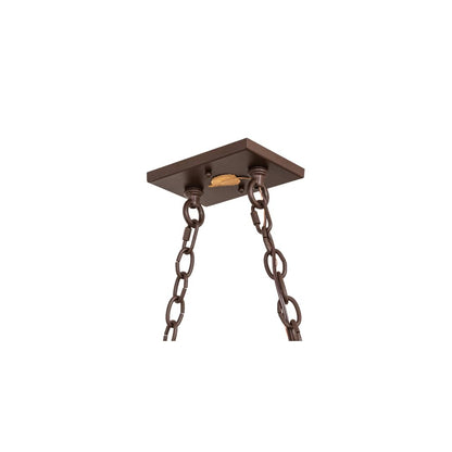 Elk at Lake 9 Light 17" Wide Linear Pendant