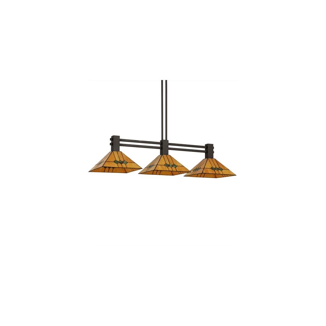 Martini 3 Light 13" Wide Linear Pendant