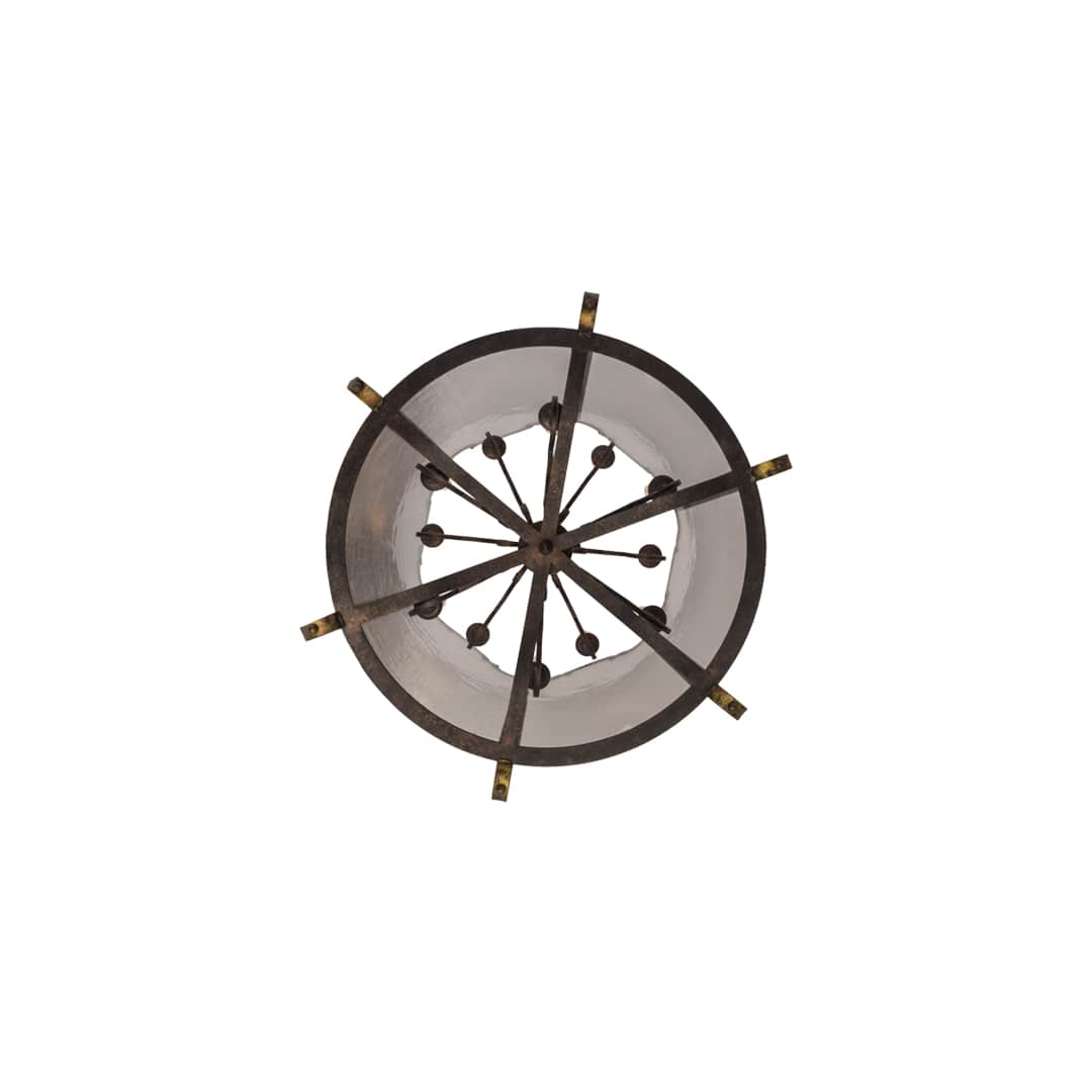Dubrek 12 Light 33" Wide Taper Candle Pendant