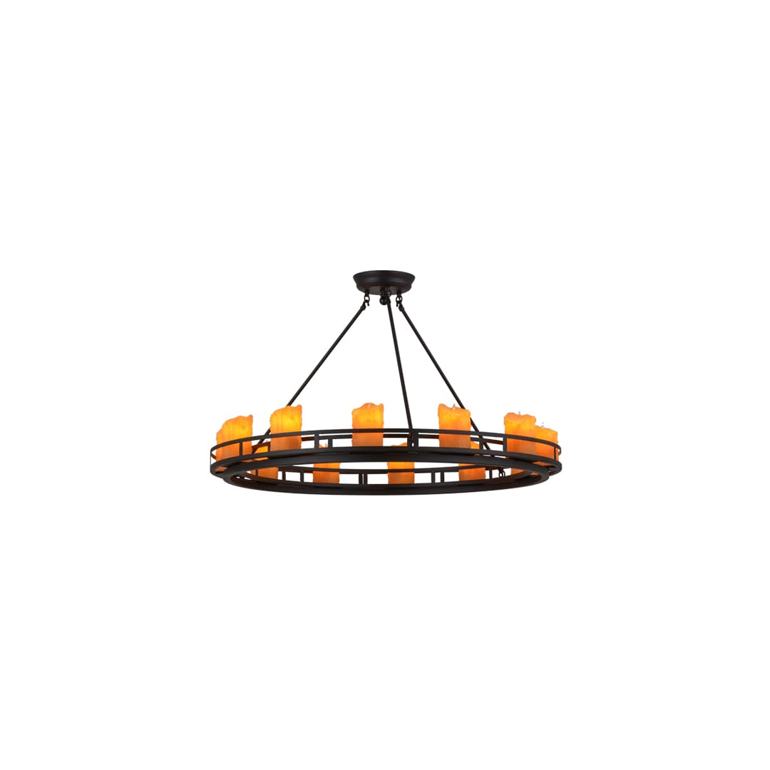 Barbury 12 Light 36" Wide Pillar Candle Style Chandelier