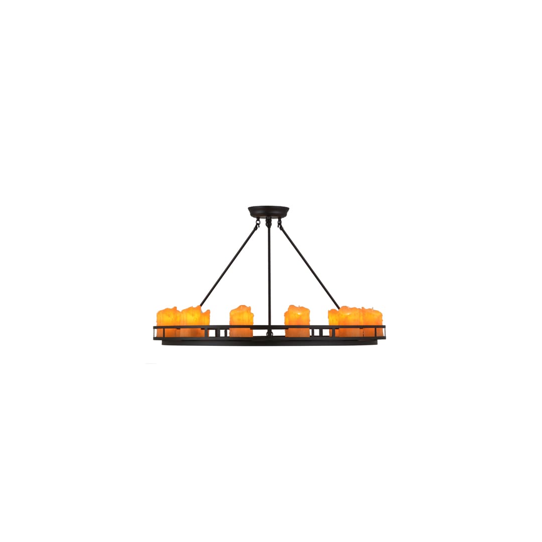 Barbury 12 Light 36" Wide Pillar Candle Style Chandelier