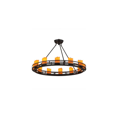 Barbury 12 Light 36" Wide Pillar Candle Style Chandelier