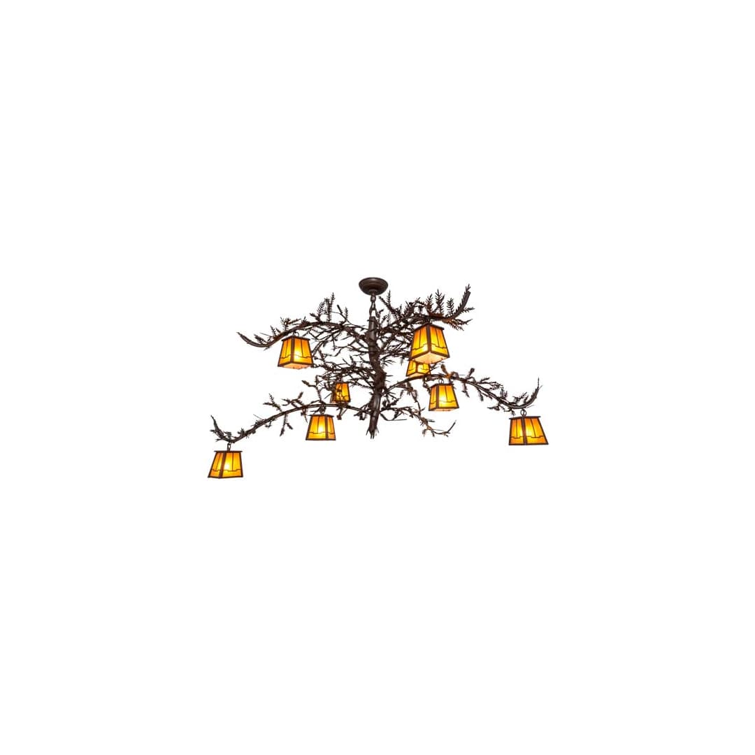 Pine Branch 8 Light 48" Wide Chandelier
