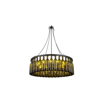 Tuscan Vineyard 12 Light 38" Wide Ring Chandelier