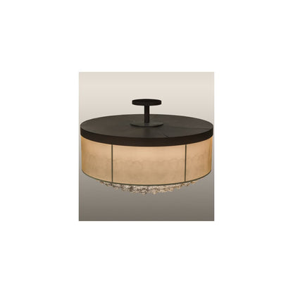 Cilindro Bulle 15 Light 72" Wide Semi-Flush Waterfall Ceiling Fixture