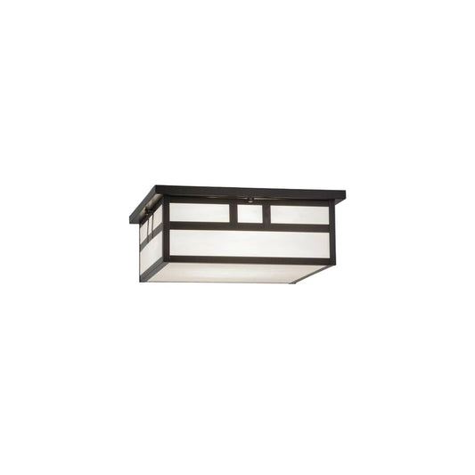Mission 4 Light 31" Wide Flush Mount Square Ceiling Fixture