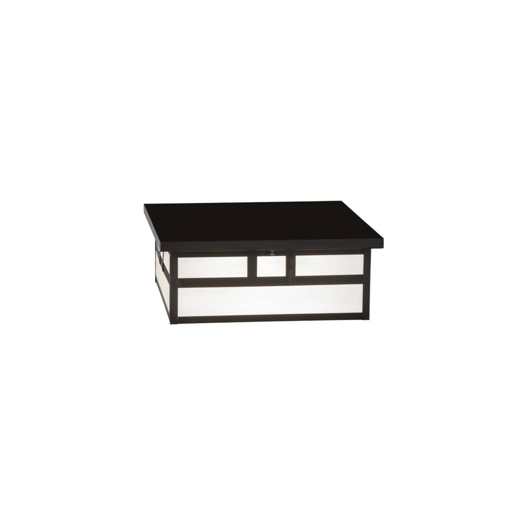 Mission 4 Light 31" Wide Flush Mount Square Ceiling Fixture