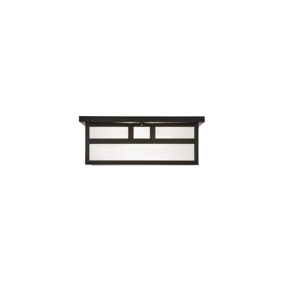Mission 4 Light 31" Wide Flush Mount Square Ceiling Fixture