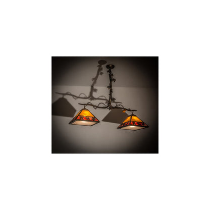 Maple Leaf 2 Light 13" Wide Linear Pendant