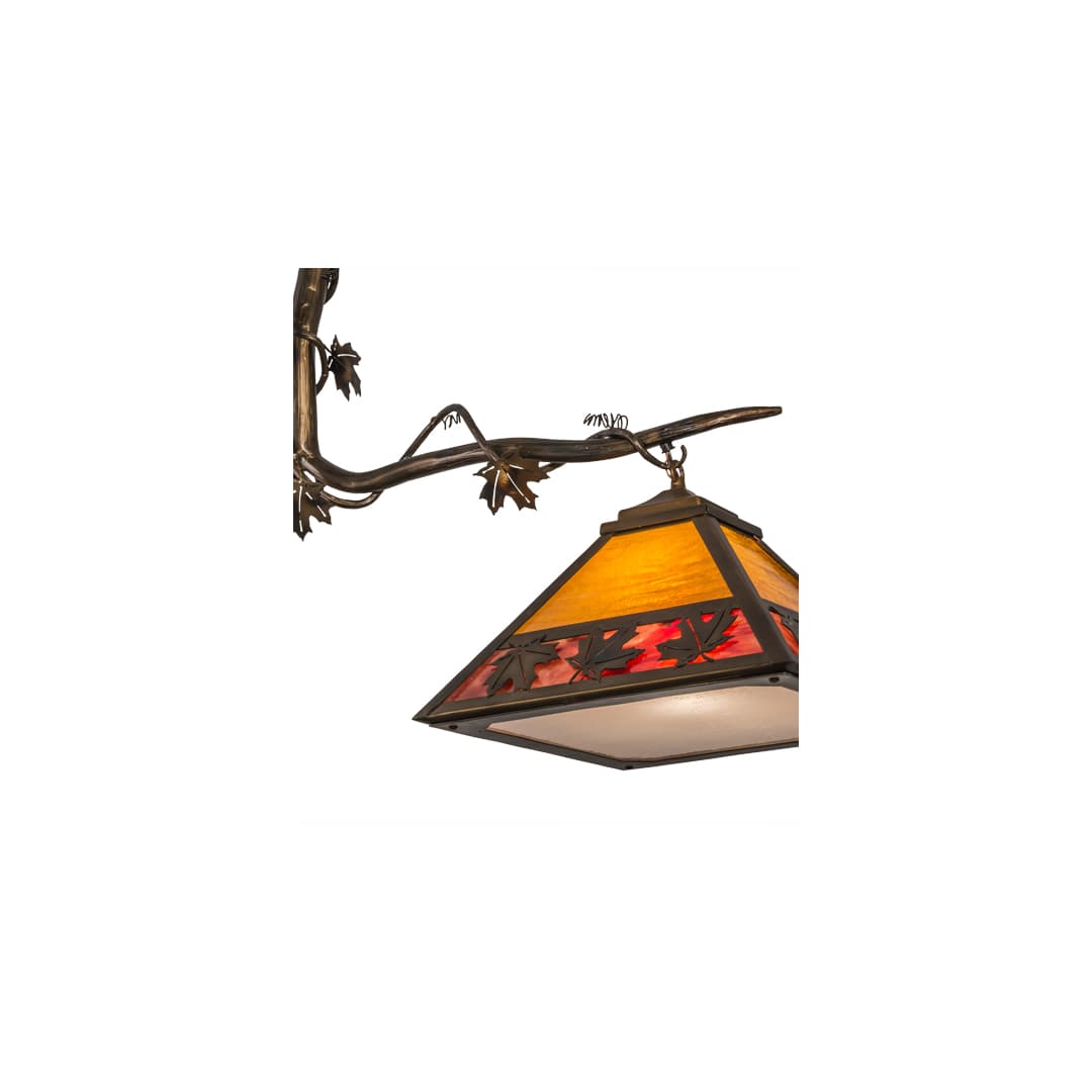 Maple Leaf 2 Light 13" Wide Linear Pendant