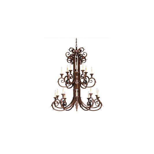 Serratina 20 Light 48" Wide Taper Candle Style Chandelier