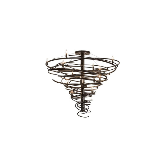 Cyclone 14 Light 48" Wide Taper Candle Style Chandelier