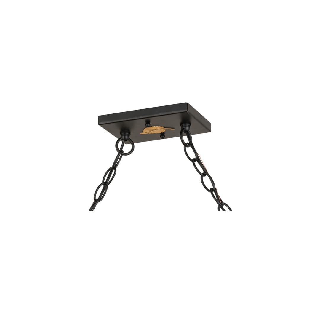 Personalized 9 Light 17" Wide Linear Pendant