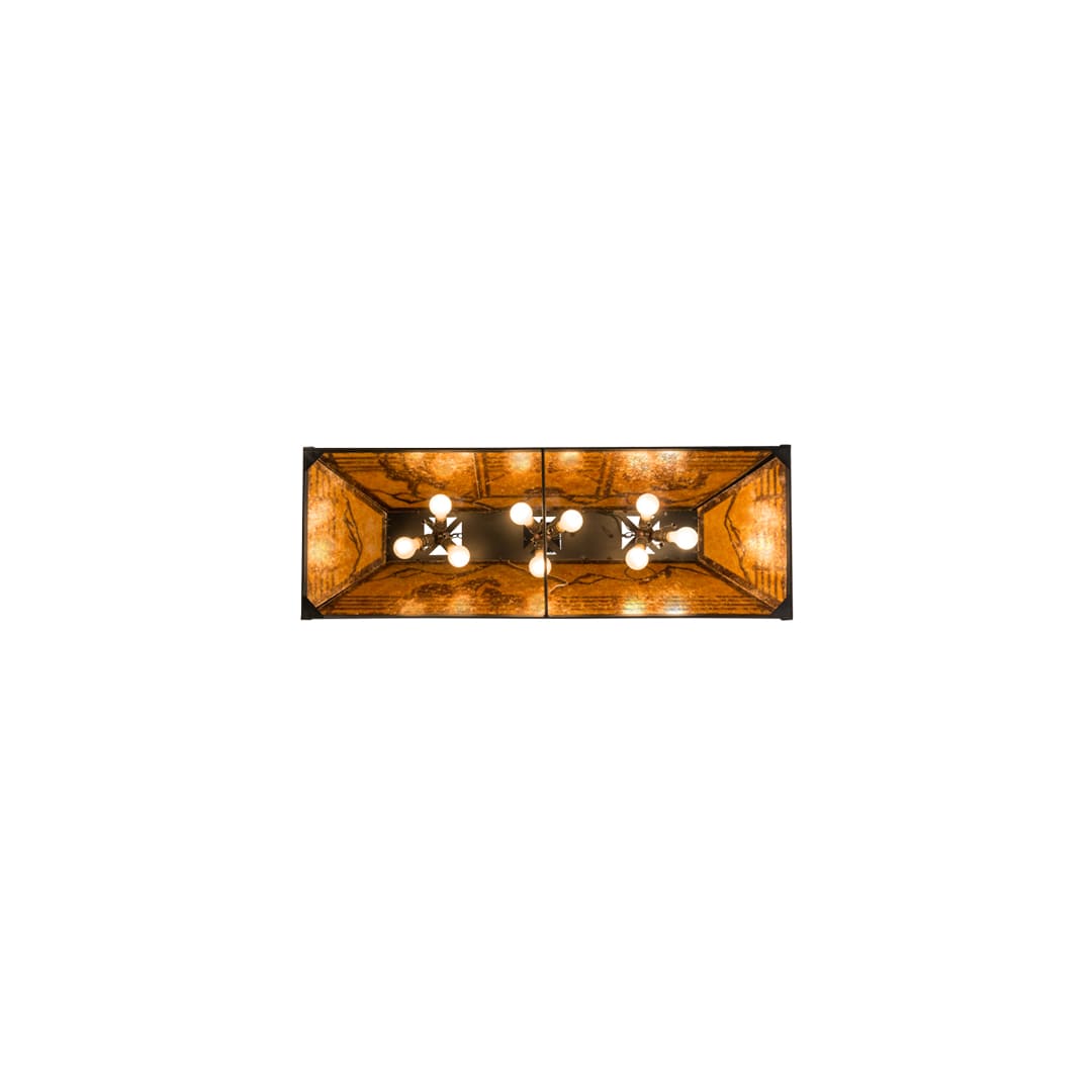Personalized 9 Light 17" Wide Linear Pendant