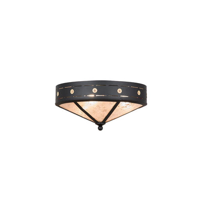 Craftsman Target 4 Light 24" Wide Flush Mount Ceiling Fixture