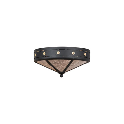 Craftsman Target 4 Light 24" Wide Flush Mount Ceiling Fixture