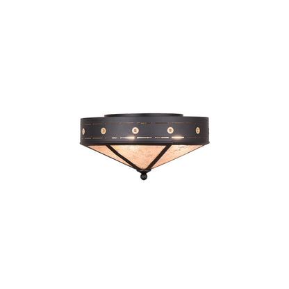 Craftsman Target 4 Light 24" Wide Flush Mount Ceiling Fixture