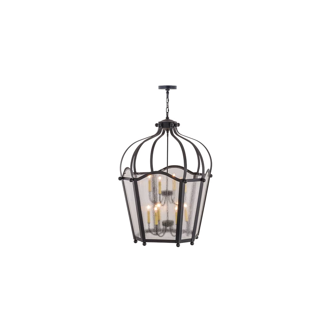 Citadel 10 Light 33" Wide Taper Candle Pendant