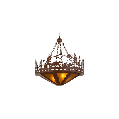 Bear Family 4 Light 36" Wide Pendant