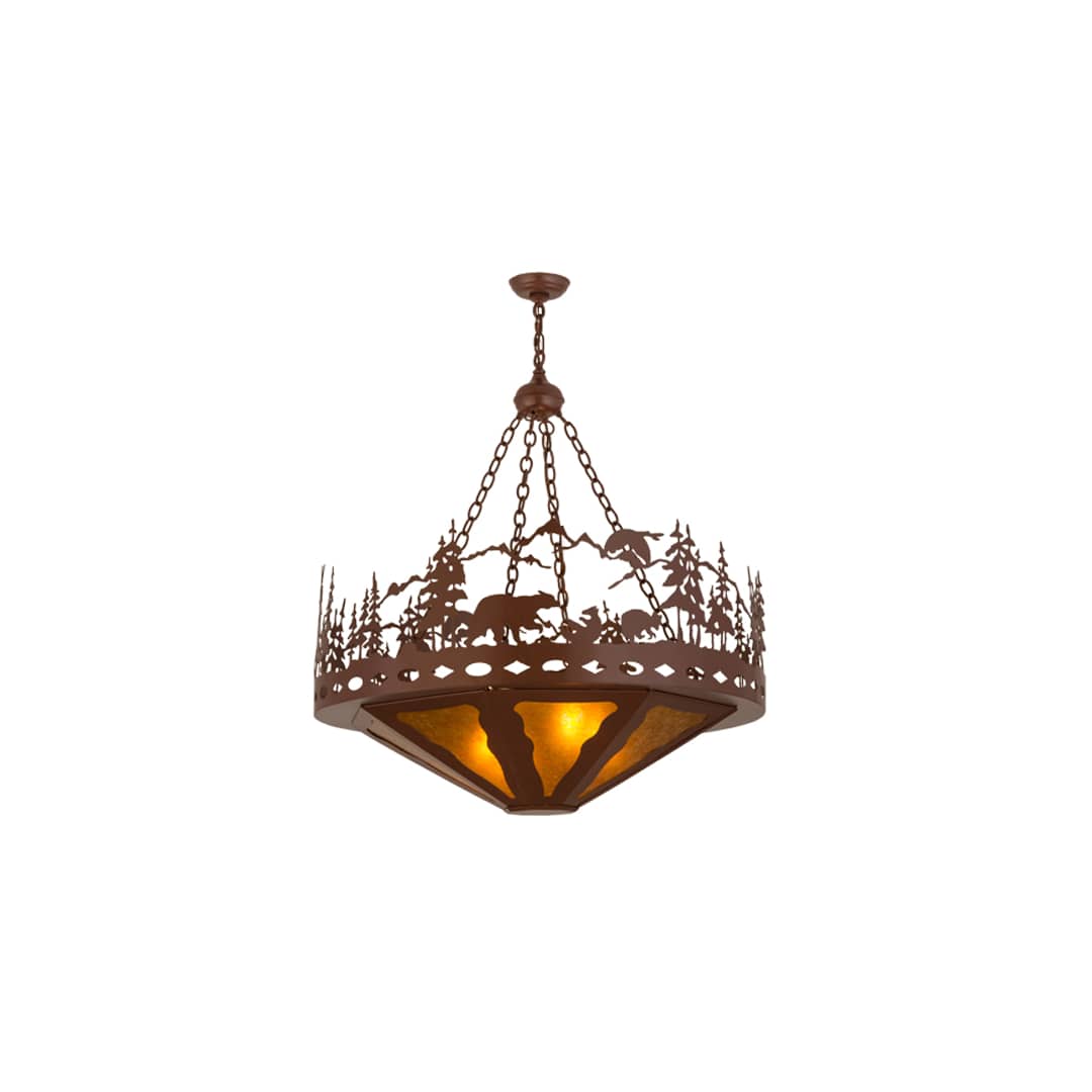 Bear Family 4 Light 36" Wide Pendant