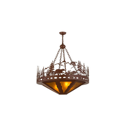 Bear Family 4 Light 36" Wide Pendant