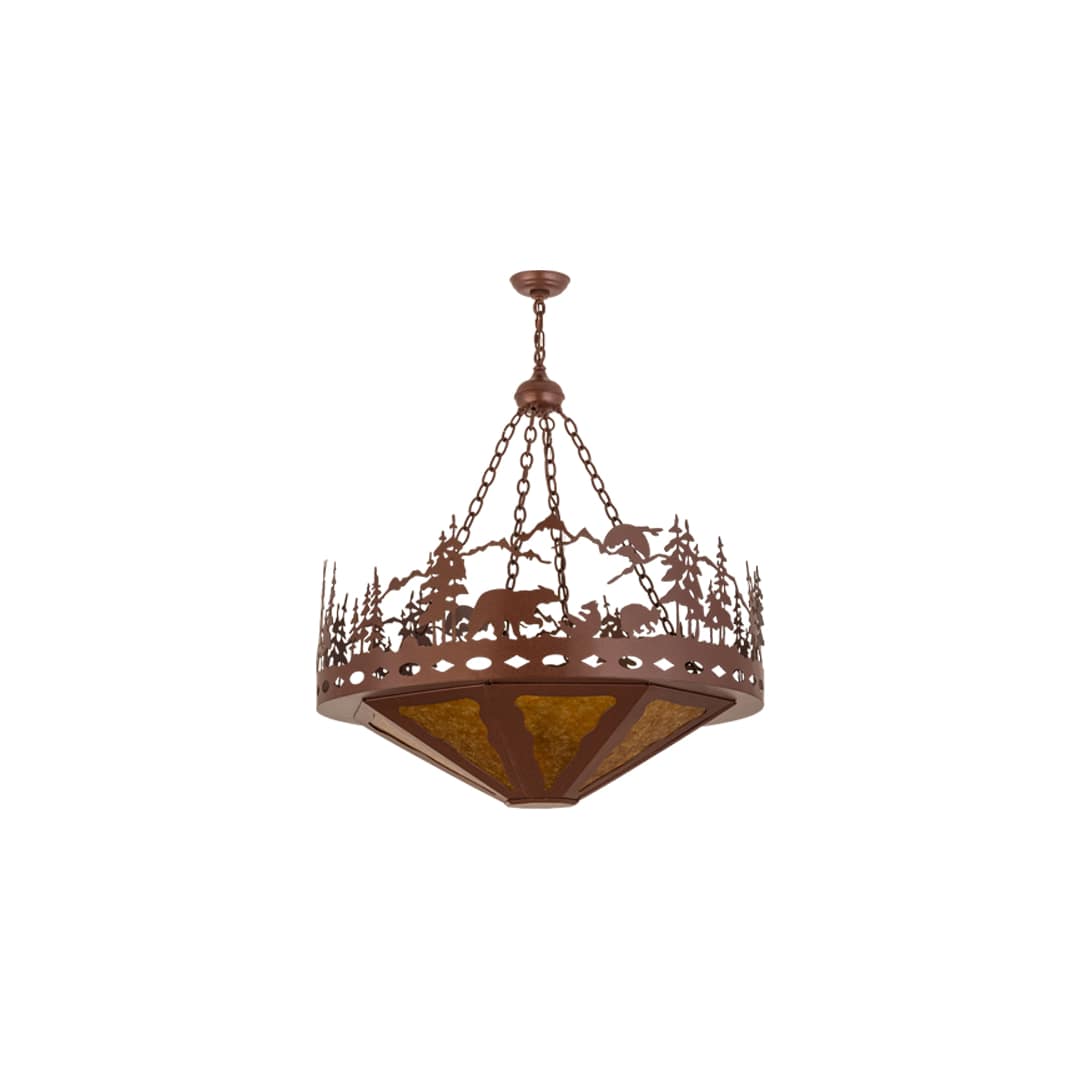 Bear Family 4 Light 36" Wide Pendant