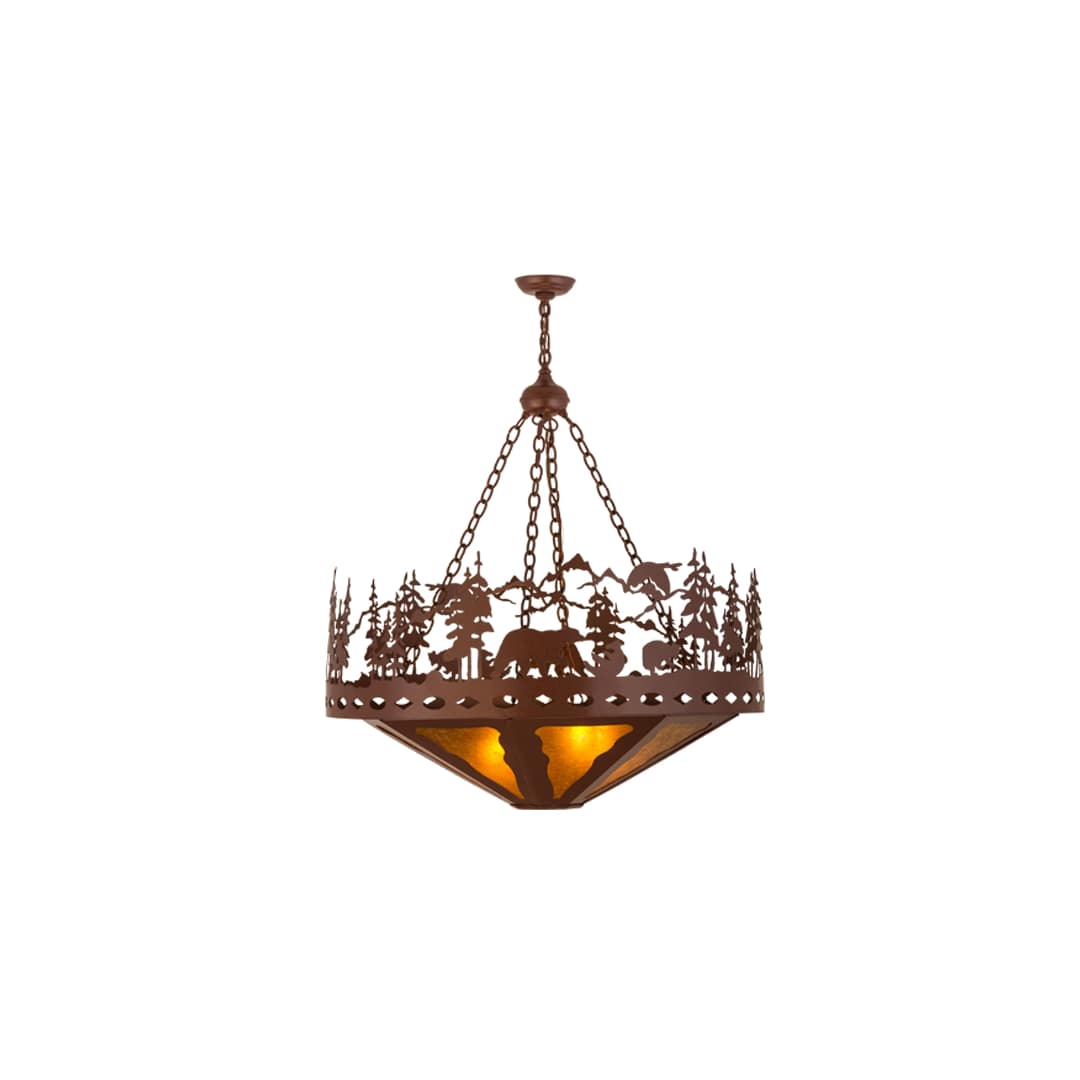 Bear Family 4 Light 36" Wide Pendant