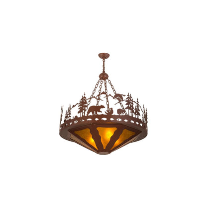 Bear Family 4 Light 36" Wide Pendant