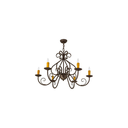 Jenna 6 Light 36" Wide Taper Candle Style Chandelier