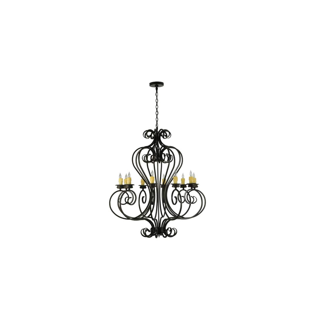Fernando 10 Light 42" Wide Taper Candle Style Chandelier